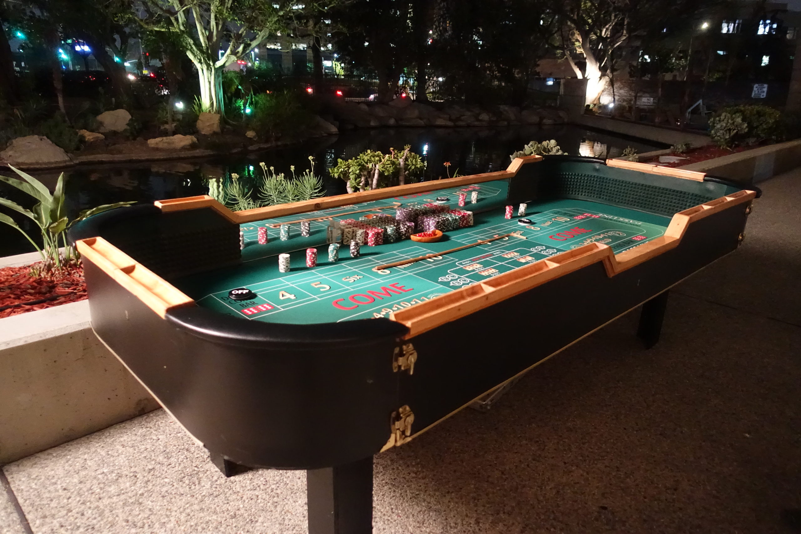 A Craps Table At A Casino-themed Event